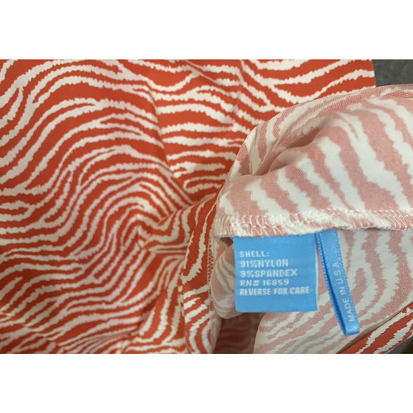 J Mclaughlin Catalina Cloth Dress Womens Sz M Pink White Geometric Shift - Picture 7 of 9